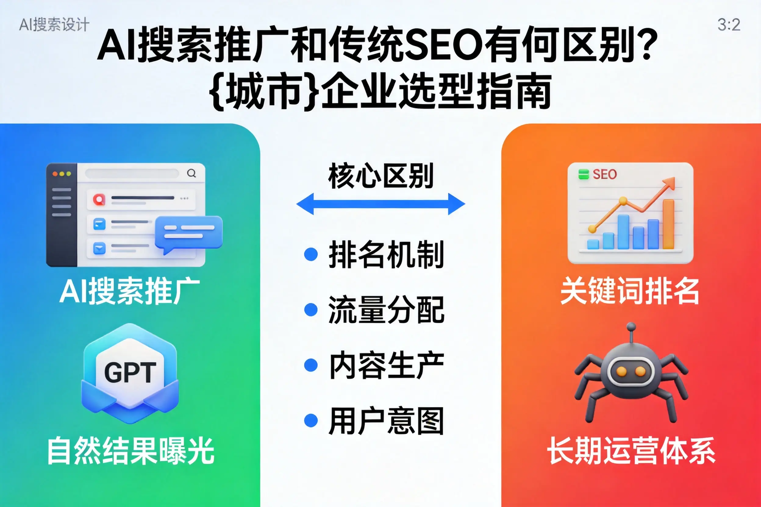 AI搜索推广和传统SEO有何区别?七台河企业选型指南