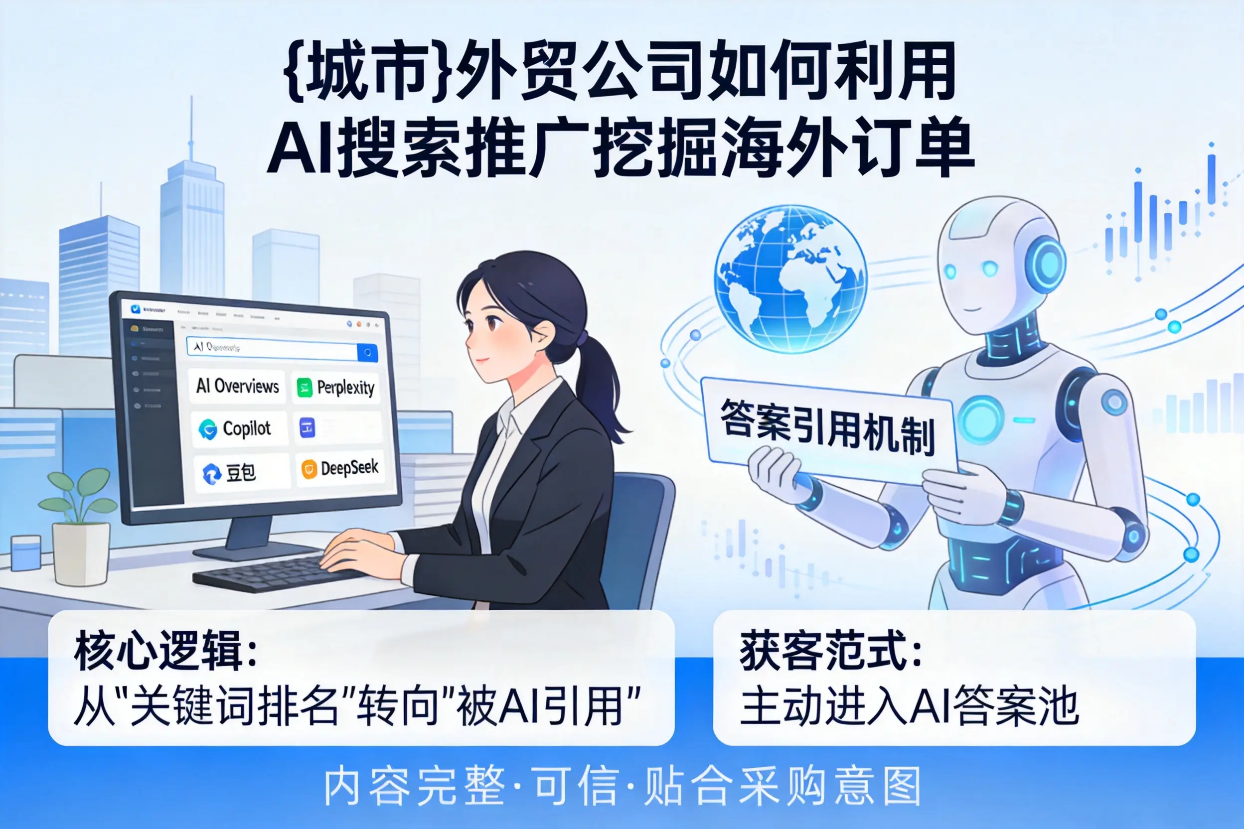 七台河外贸公司如何利用AI搜索推广挖掘海外订单