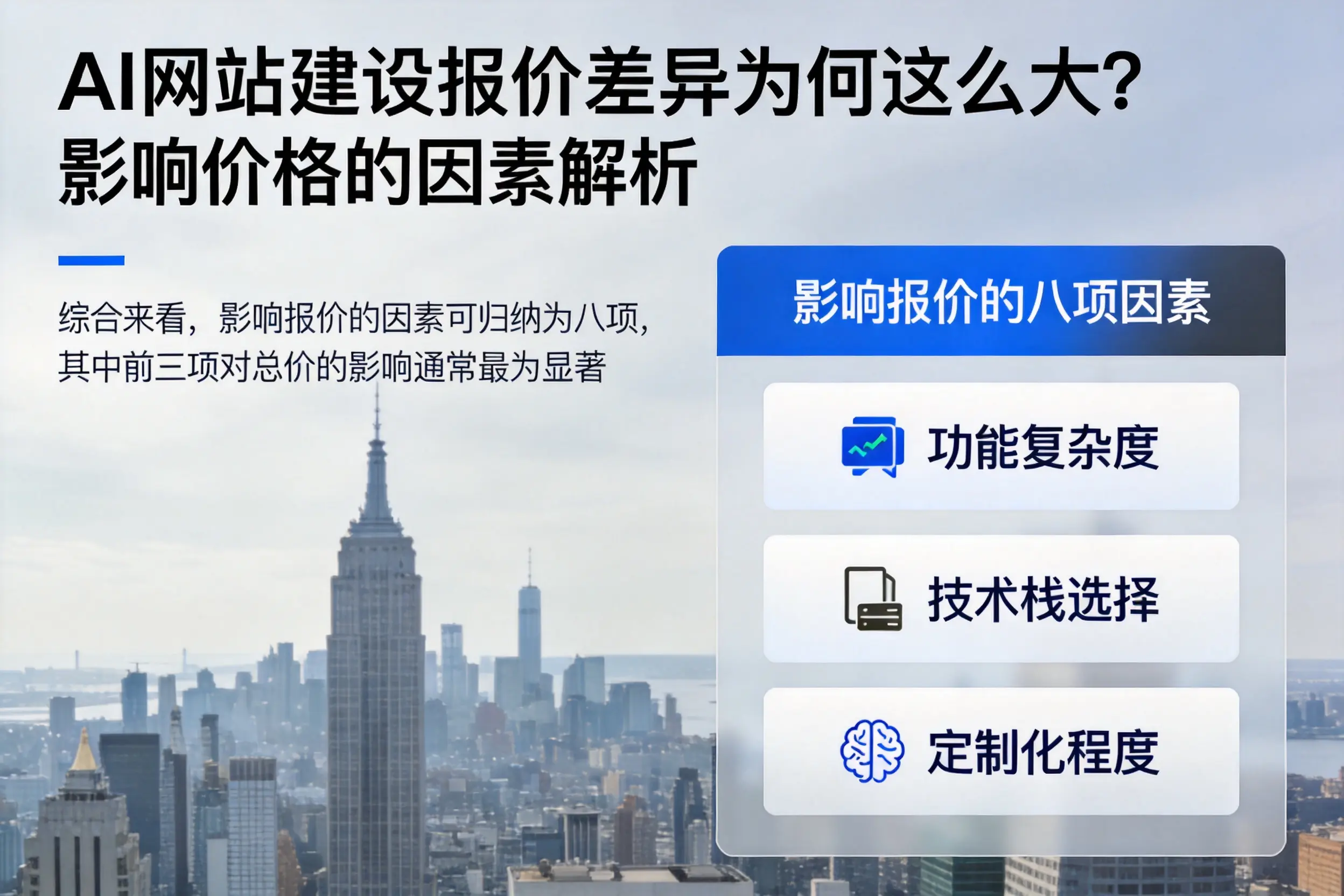 七台河AI网站建设报价差异为何这么大?影响价格的因素解析