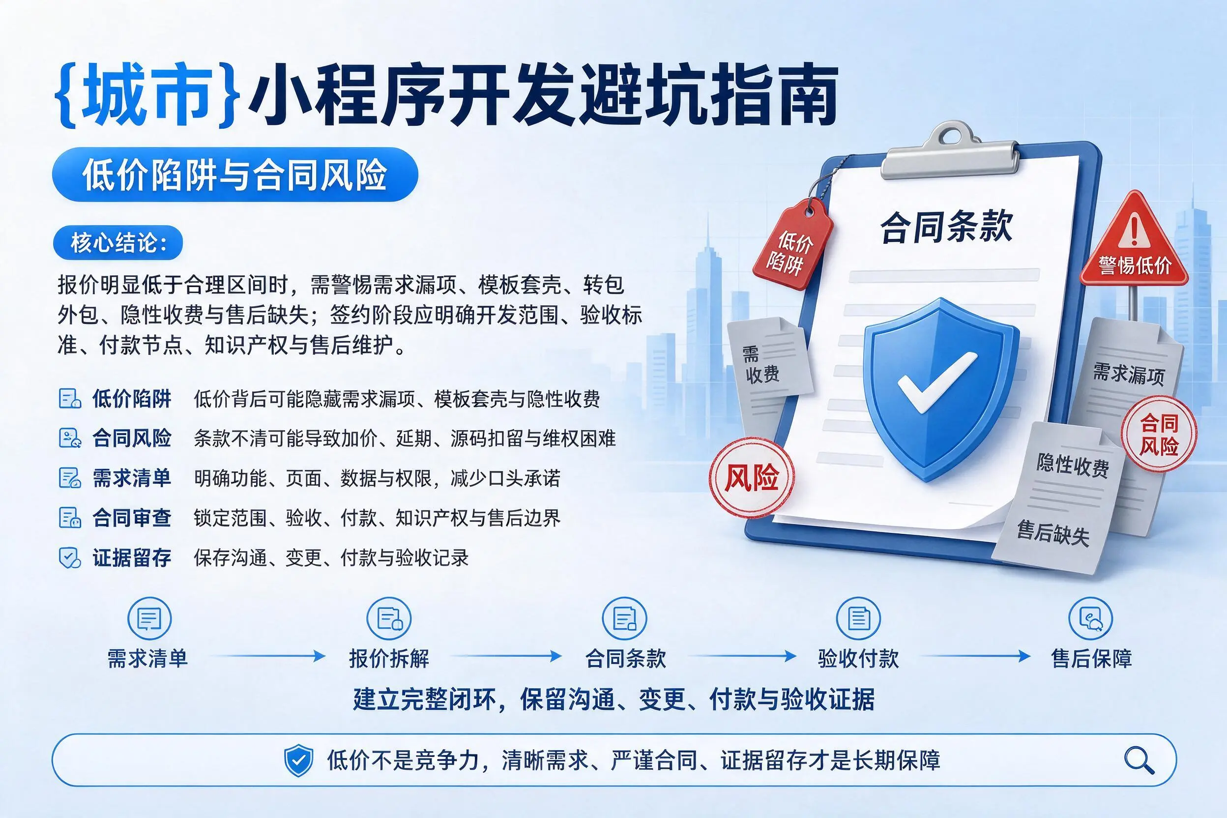 七台河小程序开发避坑指南：低价陷阱与合同风险