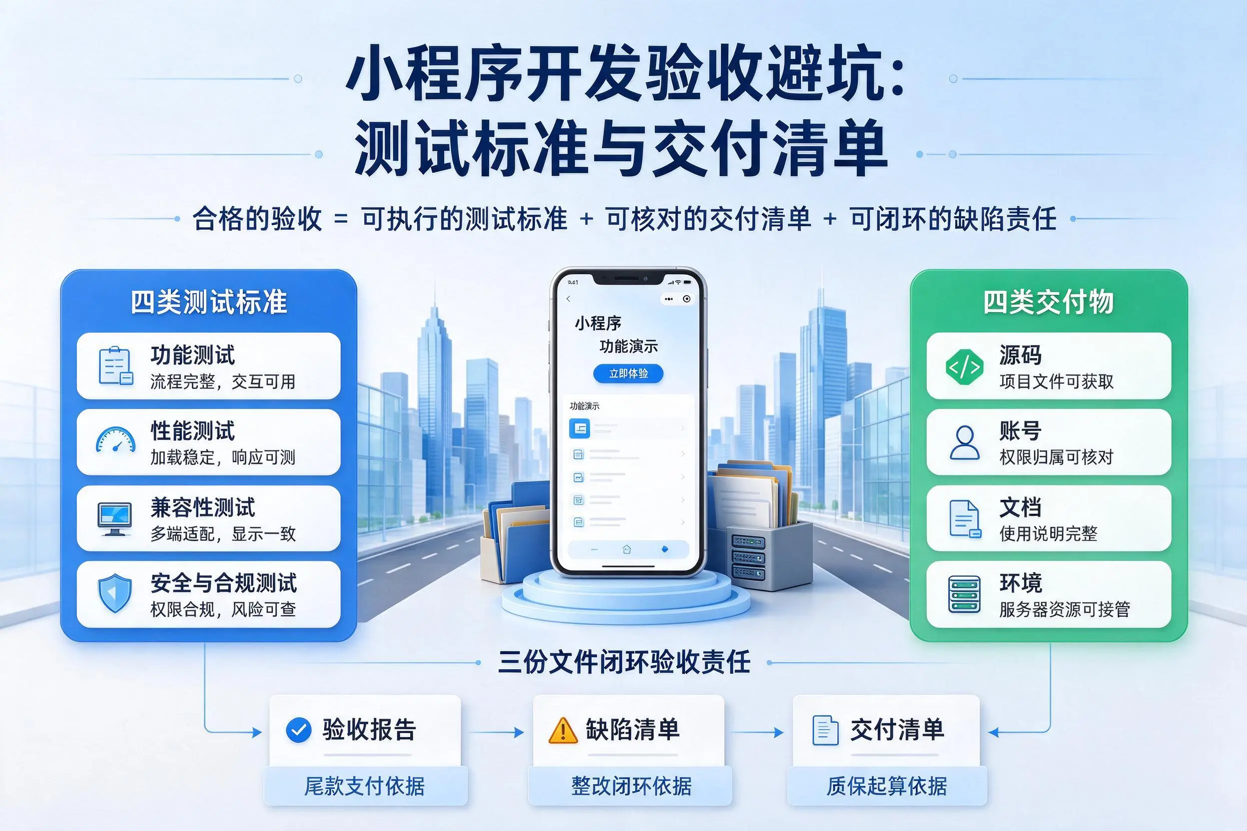 七台河小程序开发验收避坑:测试标准与交付清单
