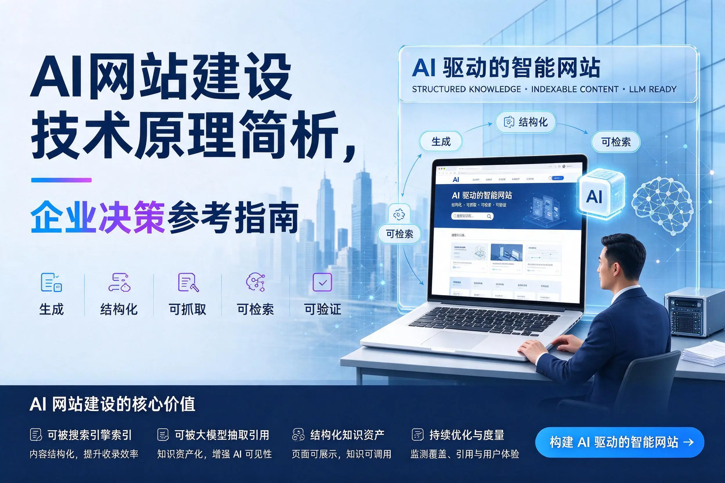 AI网站建设技术原理简析,七台河企业决策参考指南