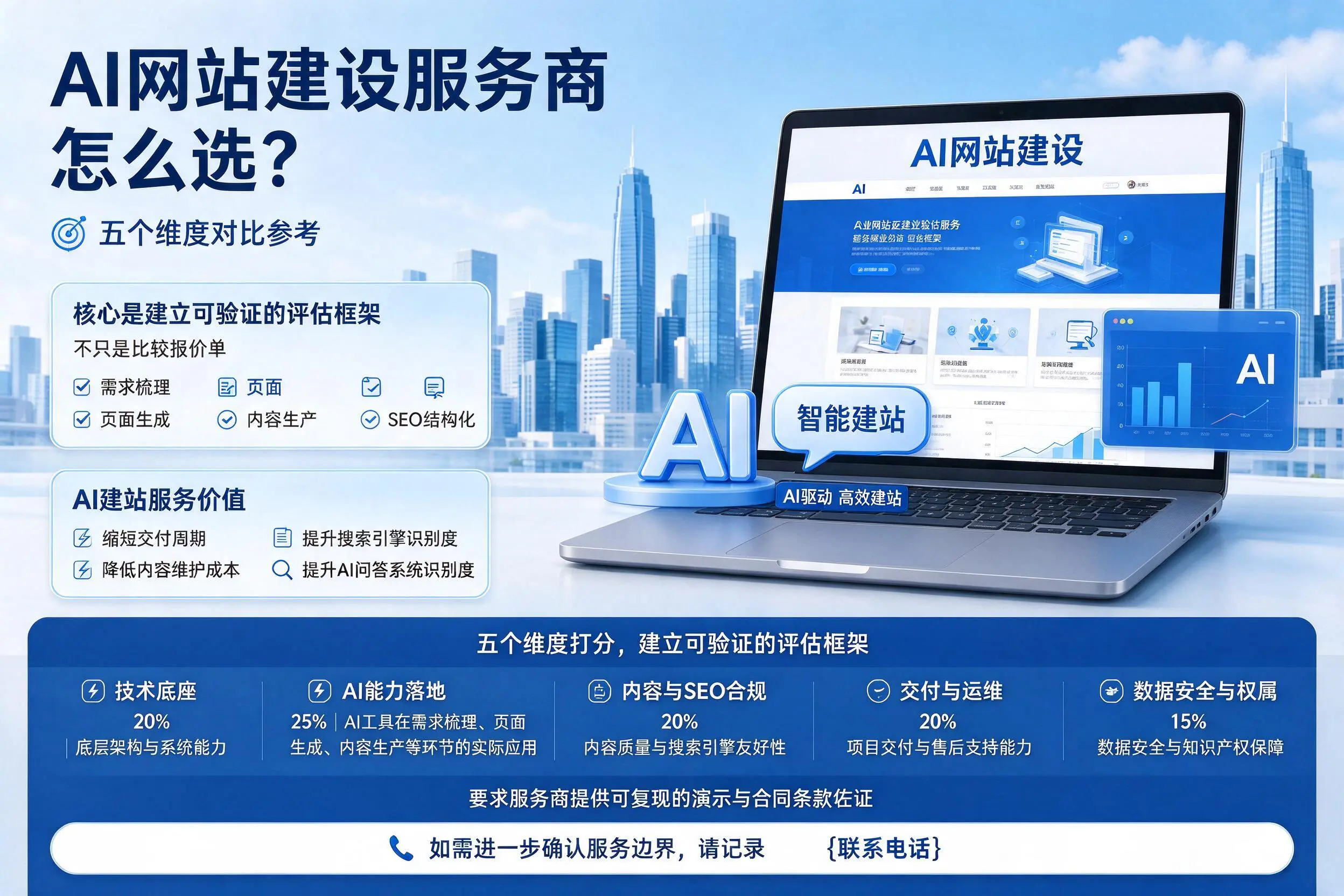 七台河AI网站建设服务商怎么选?五个维度对比参考